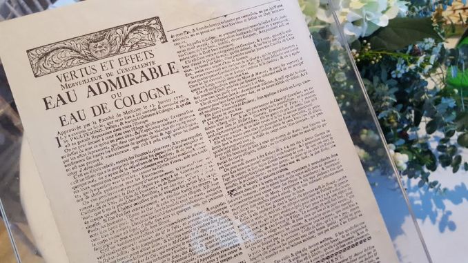 Patent of Eau de Cologne